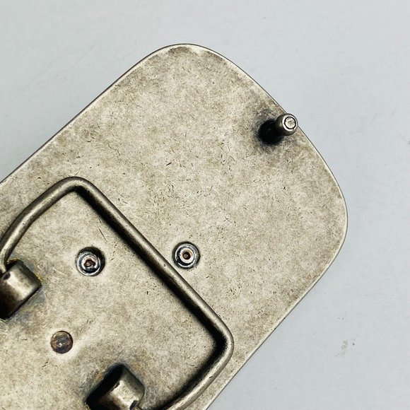 Unisex Gray Distressed Belt Buckle With Raised Eagle Accessory Piece Collectible - Picture 8 of 8